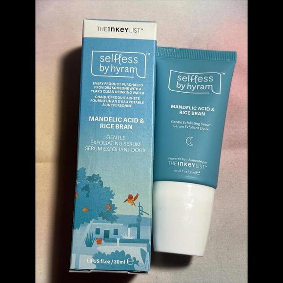 SELFLESS BY HYRAM MANDELIC ACID & RICE BRAN GENTLE EXFOLIATING SERUM 1 OZ BOXED - Picture 1 of 4